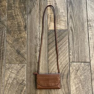 Fossil leather wallet crossbody